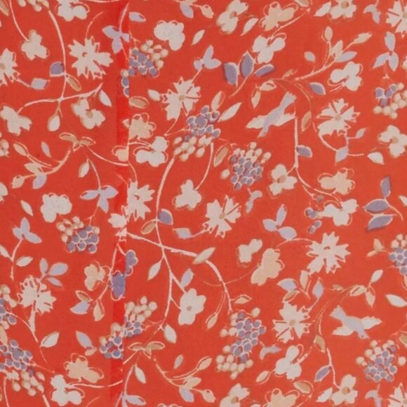 NWOT Veronica Beard Flynn Floral Silk Cold Shoulder Halter Neck Blouse XS $344 - Picture 10 of 13